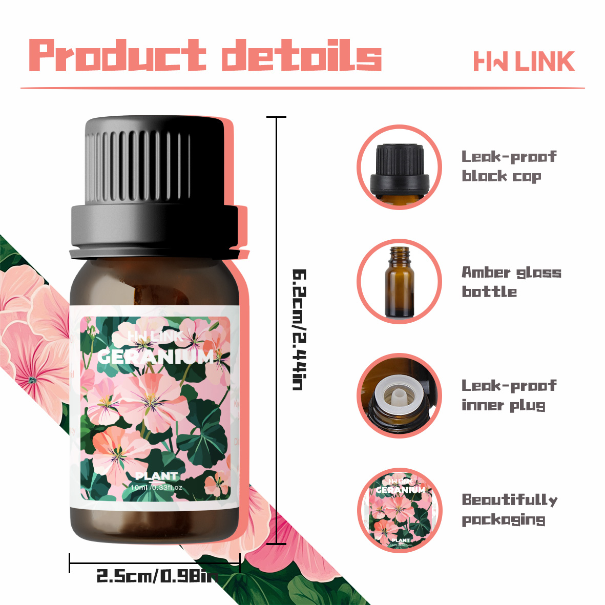 Geranium Essential Oils 10ml P - огляд і ціна Home Fragrance Gift